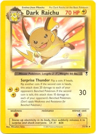 Image for Dark Raichu - 7/110 (WotC Legendary Collection) (007/110) - Pokemon