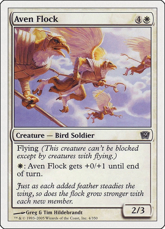 Image for Aven Flock (4) - Magic: The Gathering