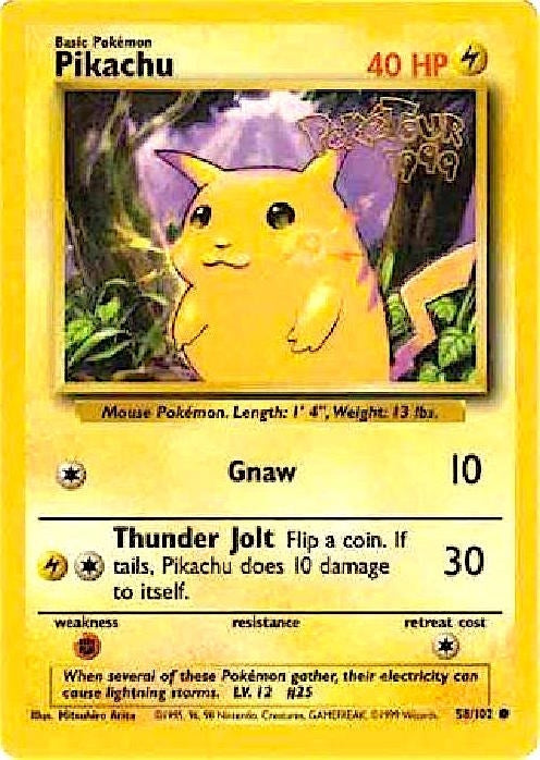 Image for Pikachu - 58/102 (PokeTour 1999) (058/102) - Pokemon
