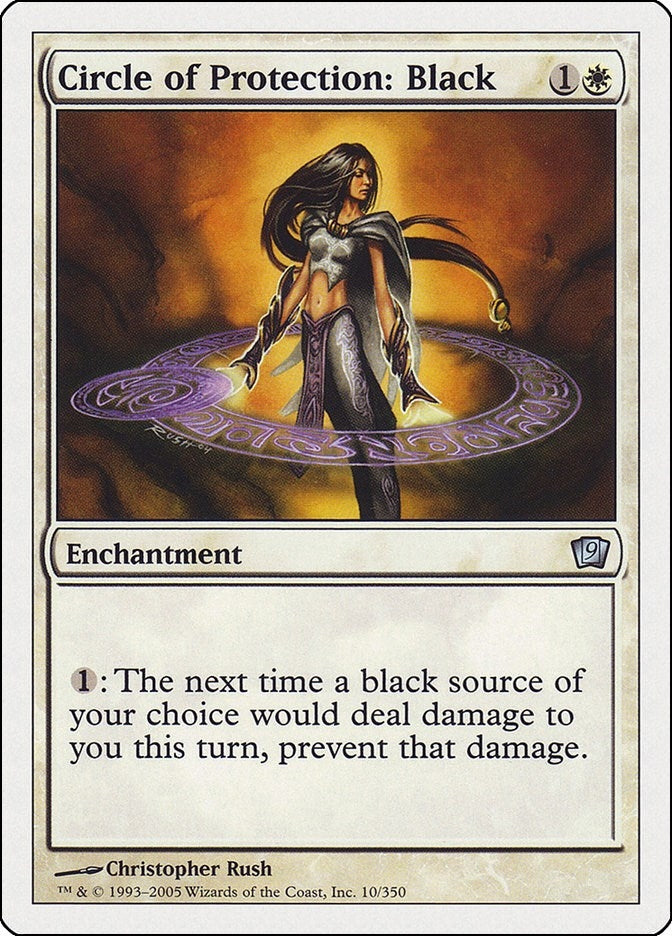 Image for Circle of Protection: Black (10) - Magic: The Gathering