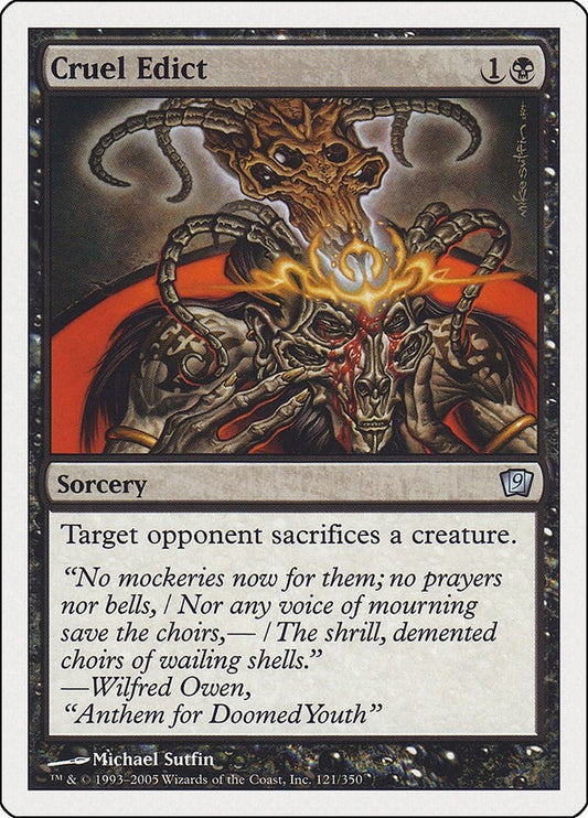 Image for Cruel Edict (121) - Magic: The Gathering