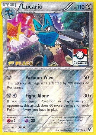 Image for Lucario - 63/124 (Pokemon League) [1st Place] (063/124) - Pokemon