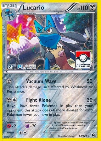 Image for Lucario - 63/124 (Pokemon League) [2nd Place] (063/124) - Pokemon