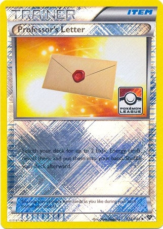 Image for Professor's Letter - 123/146 (Pokemon League) (123/146) - Pokemon
