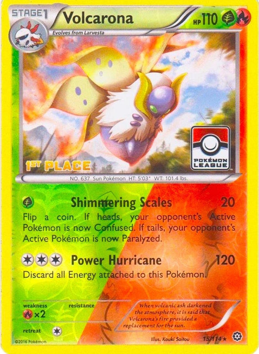 Image for Volcarona - 15/114 (Pokemon League) [1st Place] (015/114) - Pokemon