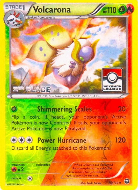 Image for Volcarona - 15/114 (Pokemon League) [2nd Place] (015/114) - Pokemon