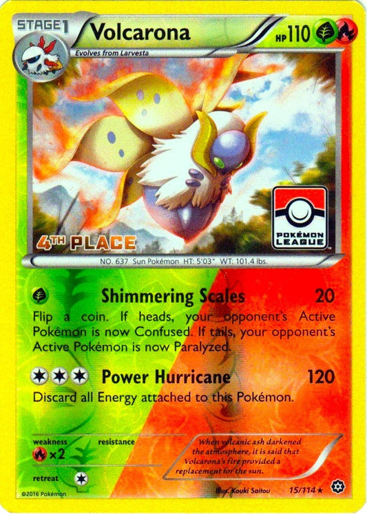 Image for Volcarona - 15/114 (Pokemon League) [4th Place] (015/114) - Pokemon