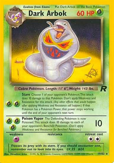 Image for Dark Arbok [W Stamped] (19/82) - Pokemon