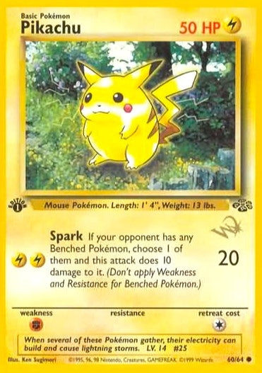 Image for Pikachu [W Stamped] (60/64) - Pokemon