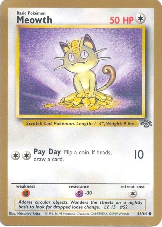 Image for Meowth - 56/64 (Gold Bordered Promo) (56/64) - Pokemon
