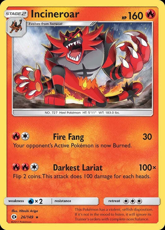 Image for Incineroar (26/149) - Pokemon