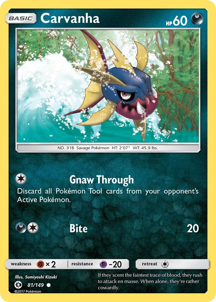 Image for Carvanha (81/149) - Pokemon
