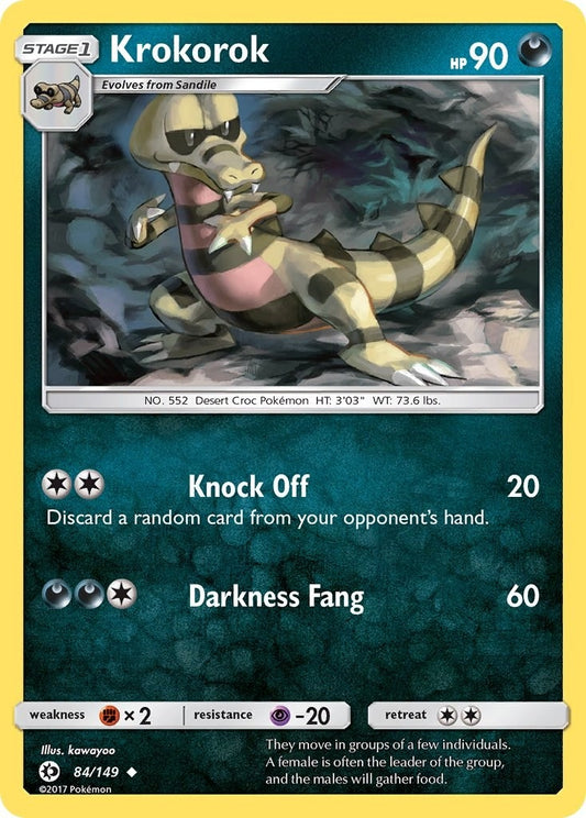 Image for Krokorok (84/149) - Pokemon
