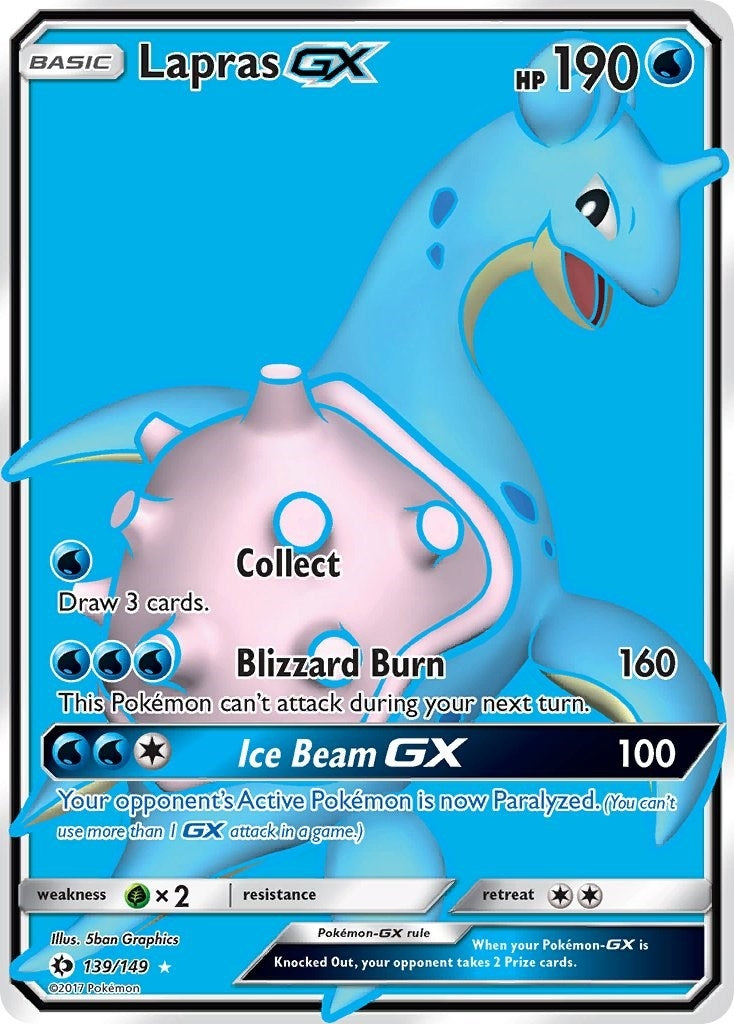 Image for Lapras GX (Full Art) (139/149) - Pokemon