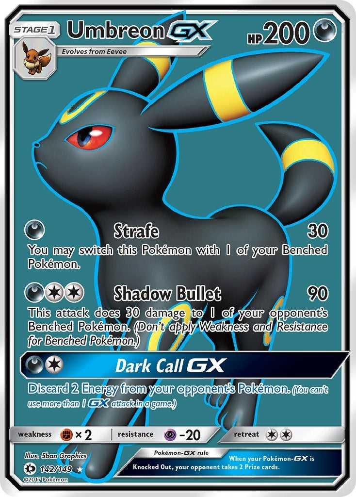Image for Umbreon GX (Full Art) (142/149) - Pokemon