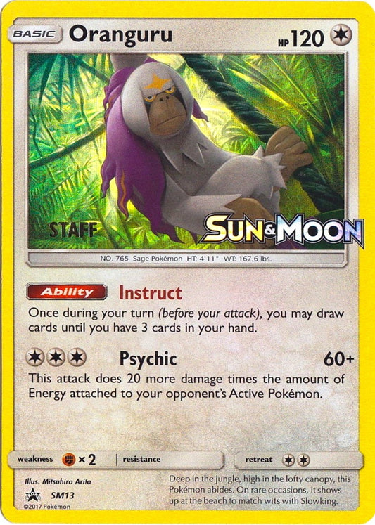 Image for Oranguru - SM13 (Prerelease) [Staff] (SM13) - Pokemon