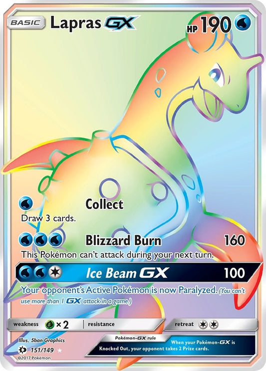 Image for Lapras GX (Secret) (151/149) - Pokemon