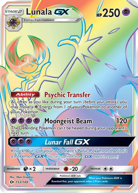 Image for Lunala GX (Secret) (153/149) - Pokemon
