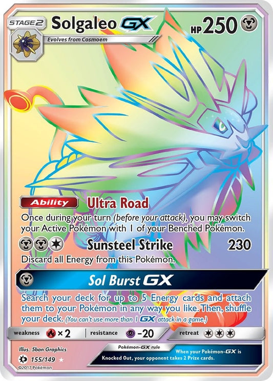 Image for Solgaleo GX (Secret) (155/149) - Pokemon