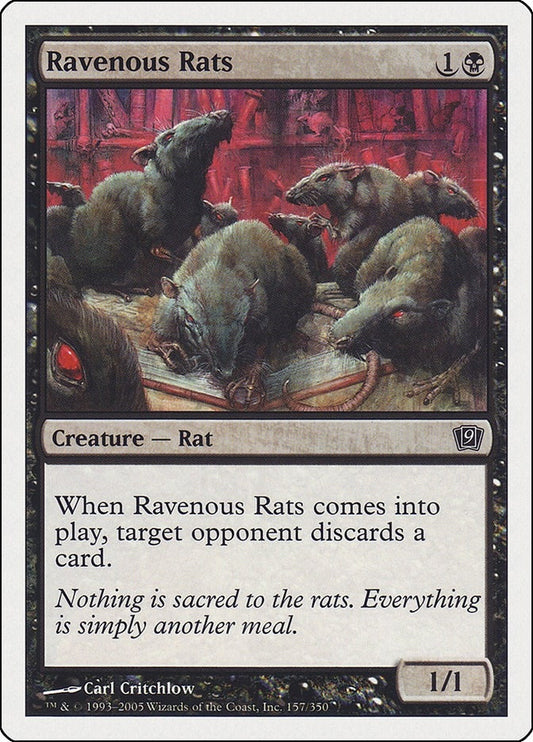 Image for Ravenous Rats (157) - Magic: The Gathering