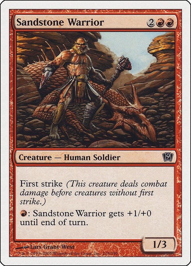 Image for Sandstone Warrior (215) - Magic: The Gathering