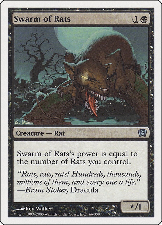 Image for Swarm of Rats (166) - Magic: The Gathering