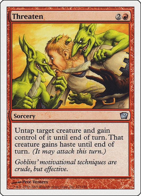 Image for Threaten (223) - Magic: The Gathering