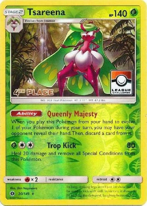 Image for Tsareena - 20/149 (League Challenge) [4th Place] (020/149) - Pokemon