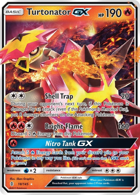 Image for Turtonator GX (18/145) - Pokemon
