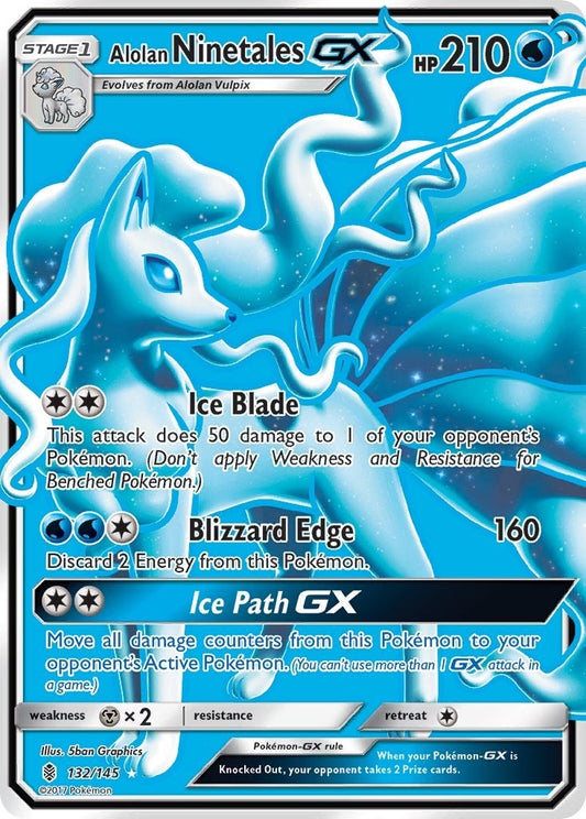 Alolan Ninetales GX (Full Art) (132/145)