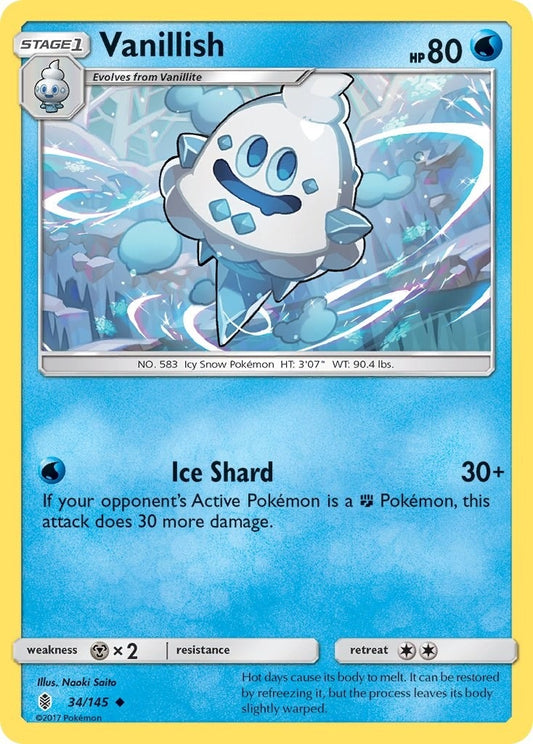 Image for Vanillish (34/145) - Pokemon