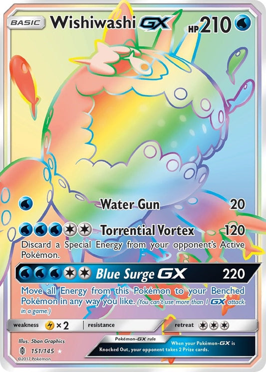 Image for Wishiwashi GX (Secret) (151/145) - Pokemon