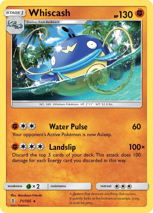Image for Whiscash (71/145) - Pokemon