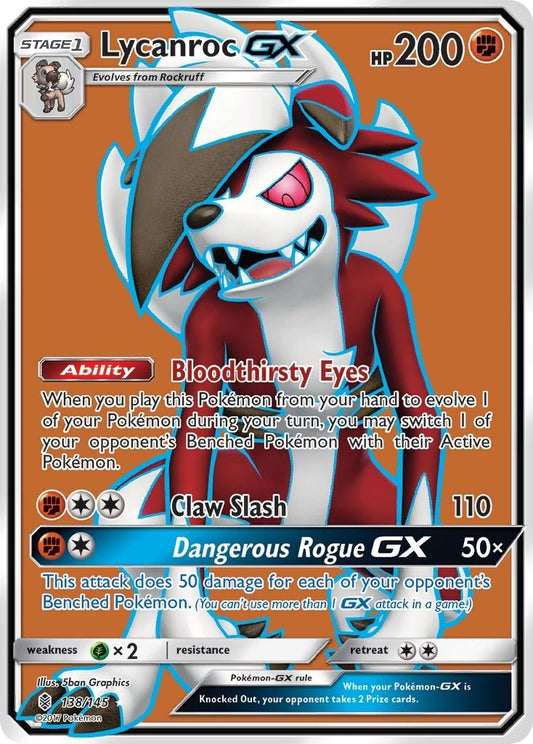 Image for Lycanroc GX (Full Art) (138/145) - Pokemon