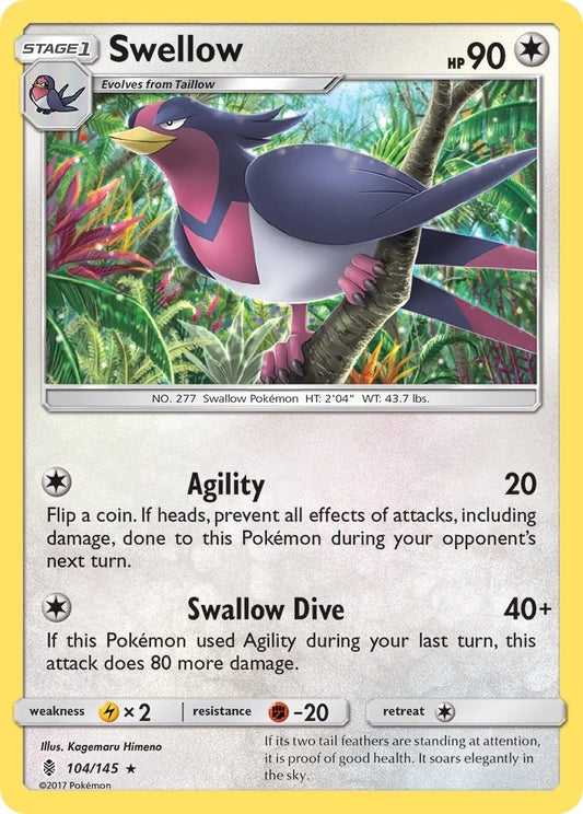 Image for Swellow (104/145) - Pokemon