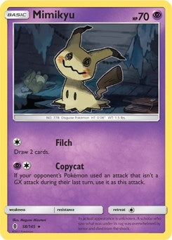 Image for Mimikyu - 58/145 (SM Guardians Rising) (058/145) - Pokemon