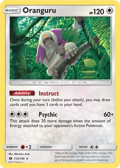 Image for Oranguru - 113/149 (SM Base Set) (113/149) - Pokemon