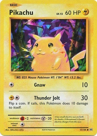 Image for Pikachu - 35/108 (Cracked Ice Holo) (035/108) - Pokemon