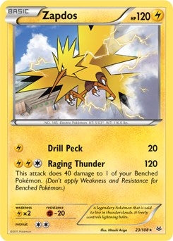 Image for Zapdos - 23/108 (XY Roaring Skies) (023/108) - Pokemon