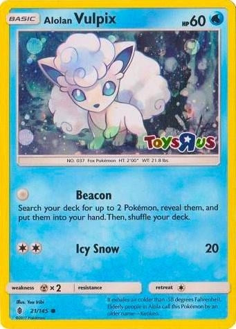 Alolan Vulpix - 21/145 (Toys R Us Promo) (021/145)