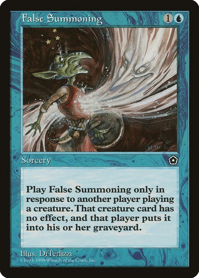 Image for False Summoning - Magic: The Gathering