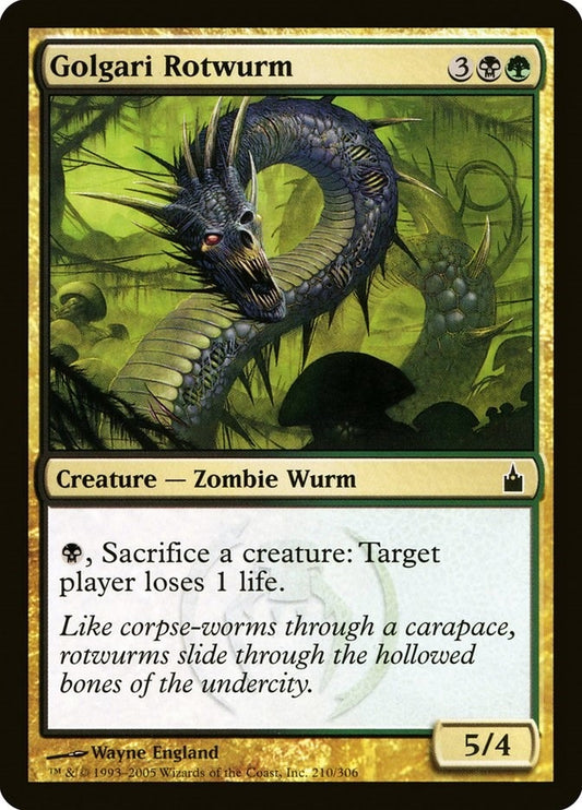 Image for Golgari Rotwurm (210) - Magic: The Gathering