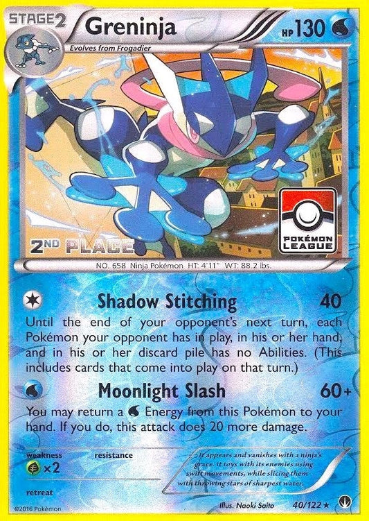 Image for Greninja - 40/122 (League) [2nd Place] (040/122) - Pokemon