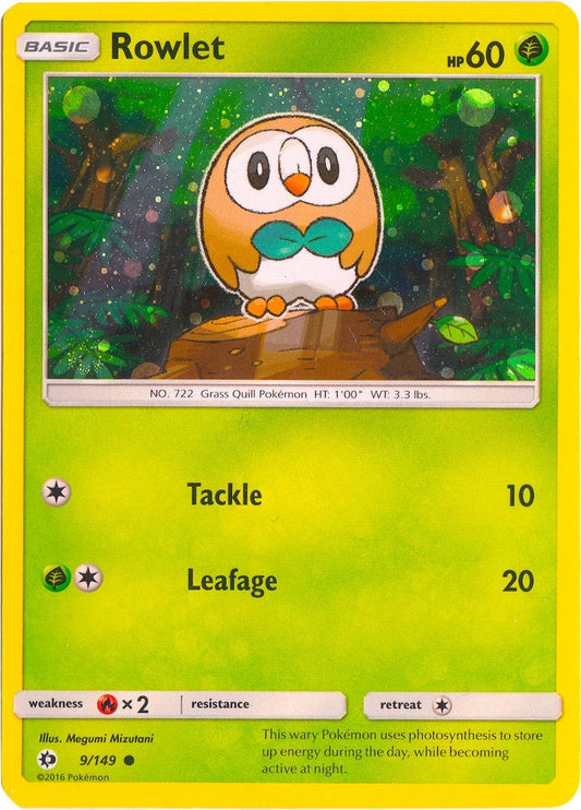 Image for Rowlet - 9/149 (Cosmos Holo) (009/149) - Pokemon