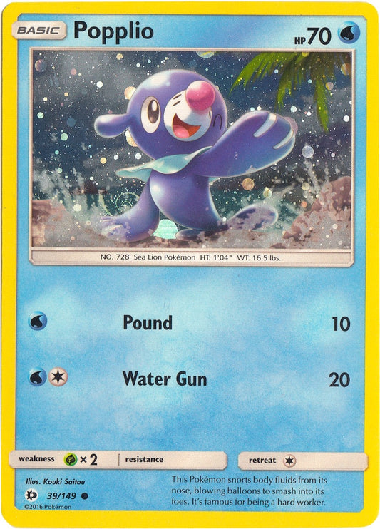 Image for Popplio - 39/149 (Cosmos Holo) (039/149) - Pokemon