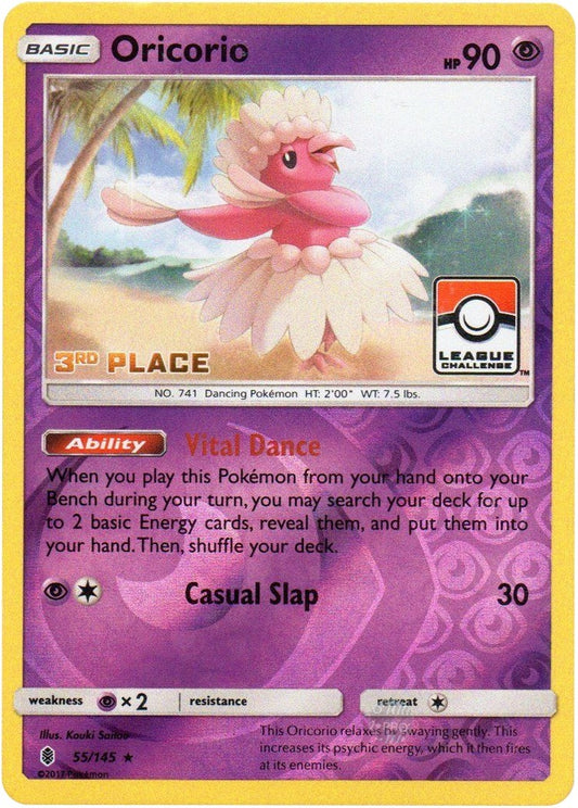 Image for Oricorio - 55/145 (League Challenge) [3rd Place] (055/145) - Pokemon