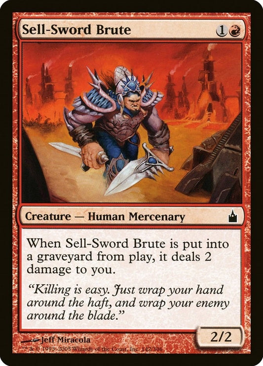 Image for Sell-Sword Brute (142) - Magic: The Gathering