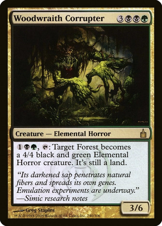 Image for Woodwraith Corrupter (240) - Magic: The Gathering