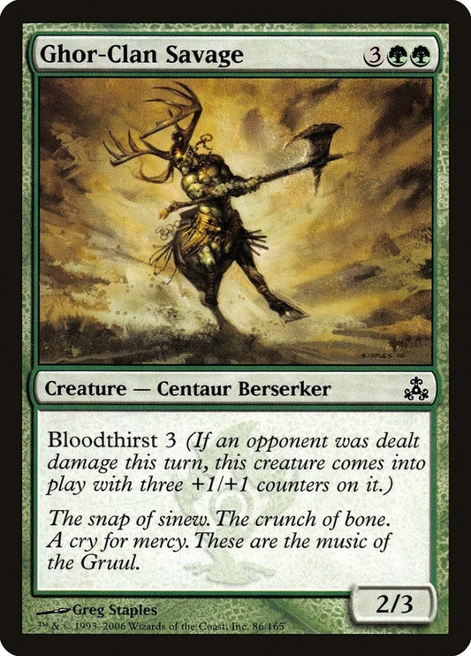 Image for Ghor-Clan Savage (86) - Magic: The Gathering