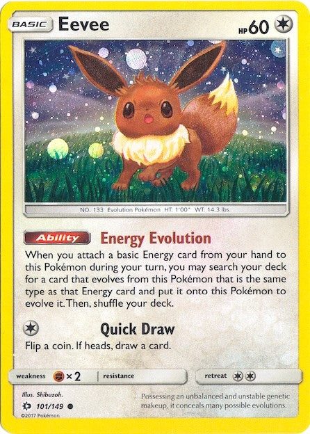 Image for Eevee - 101/149 (Cosmos Holo) (101/149) - Pokemon